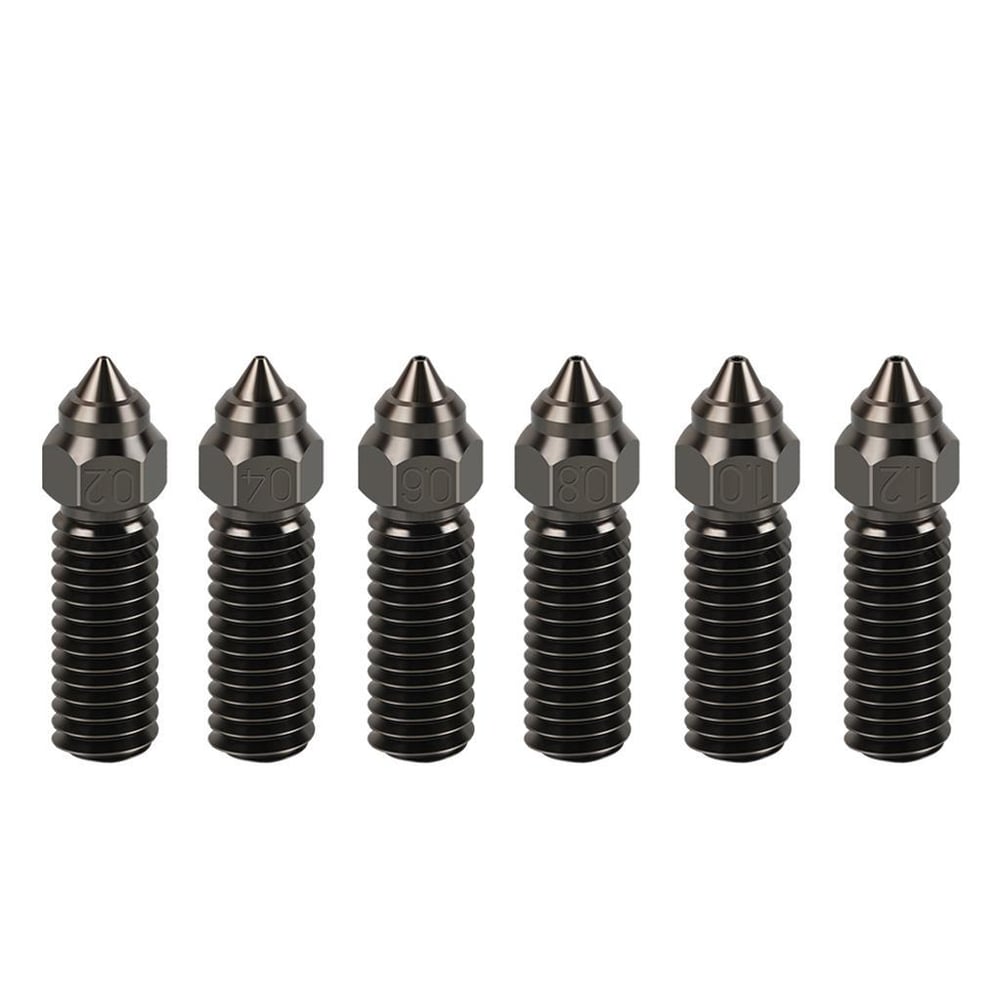 Creality K1-K1 Max-CR M4 Uyumlu Sertleştirilmiş Çelik Nozzle(0.2mm)