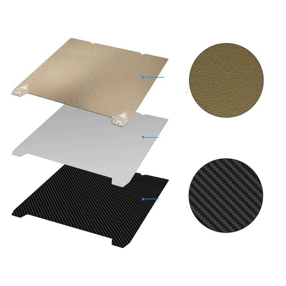 Creality K1 Max Çift Taraflı Pei-Pet Kaplı Yay Çeliği Tabla-310x315mm