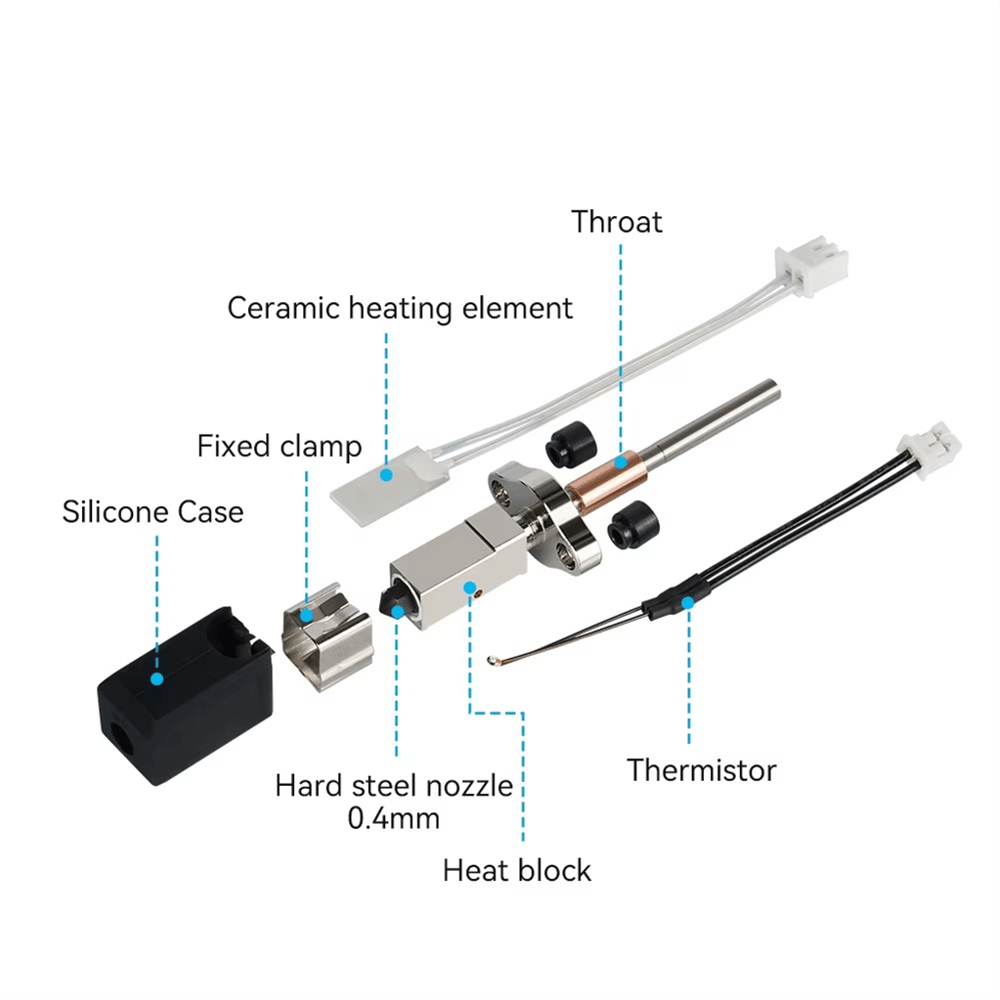 Creality K1C - K1 Max QS Geliştirilmiş Full Hotend Seti