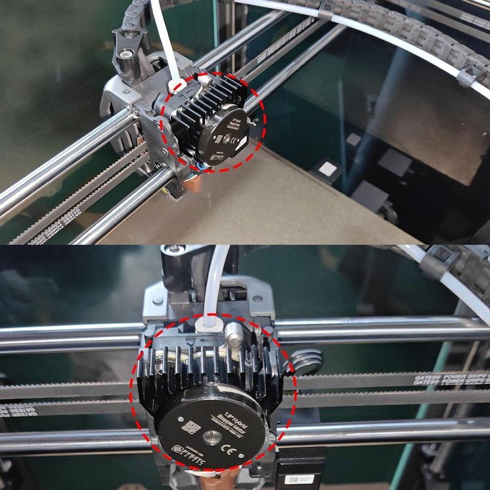 Creality K1C-K1-K1 Max Extruder Motor Üstü Alüminyum Soğutucu(Gümüş)