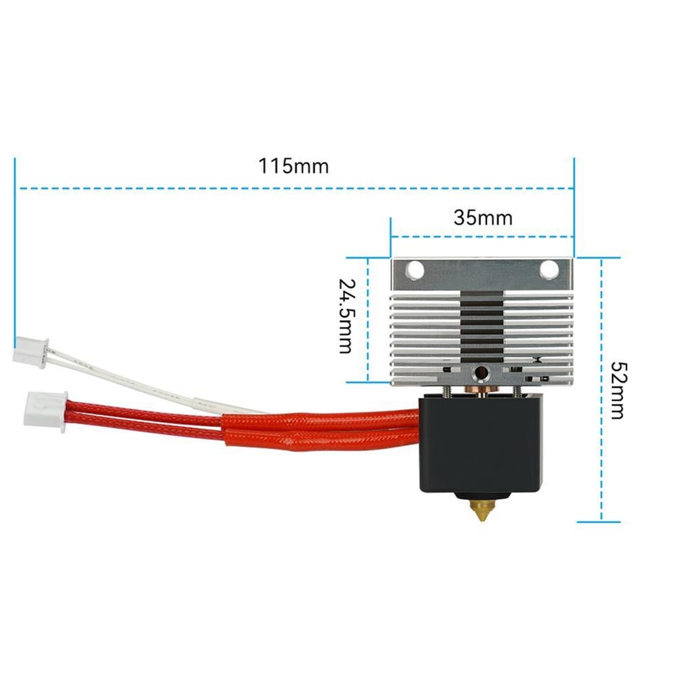 Elegoo Neptune 4-4 Pro Uyumlu Full Hotend Seti(Soğutucu Gövde Dahil)