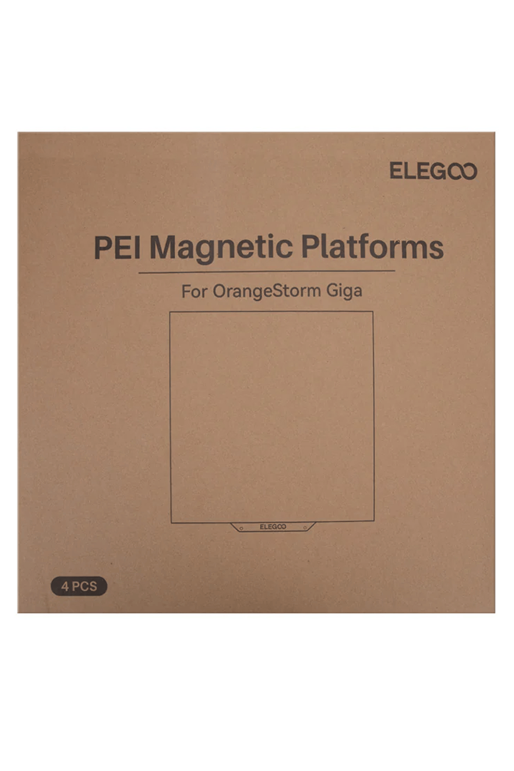 Elegoo Orange Storm Giga Çift Taraflı Pei Tabla Kiti-4 Adet
