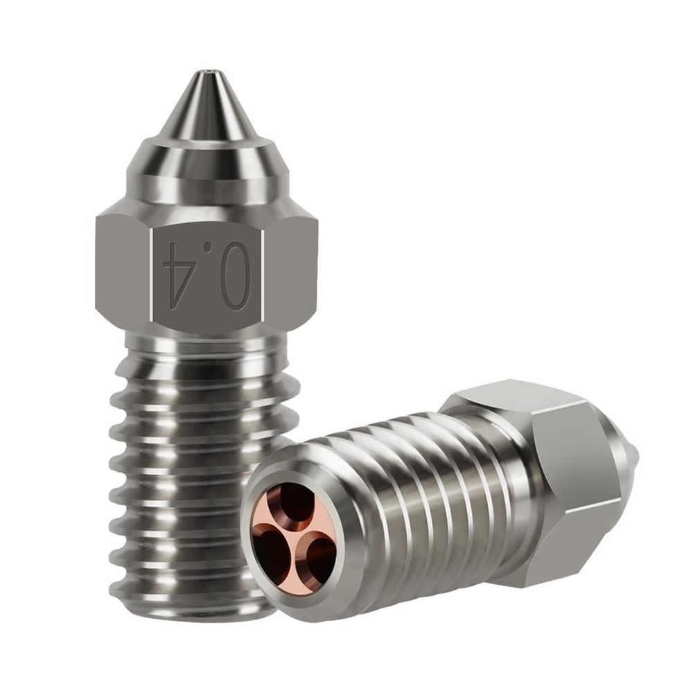 Ender 3 V3 SE-Ender 7-Ender 5 S1  Krom Zirkonyum Bakır CHT Nozzle 500°C(0.4mm)