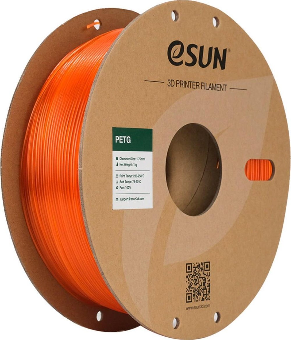 Esun PETG Filament Transparan Turuncu 1.75mm 1000gr