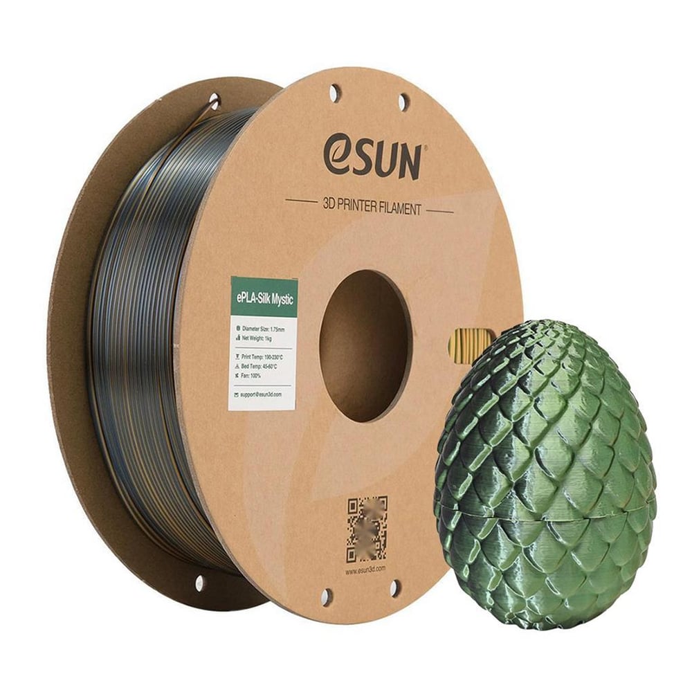 Esun PLA-Silk Mystic Filament Altın-Yeşil-Siyah 1.75mm 1000gr