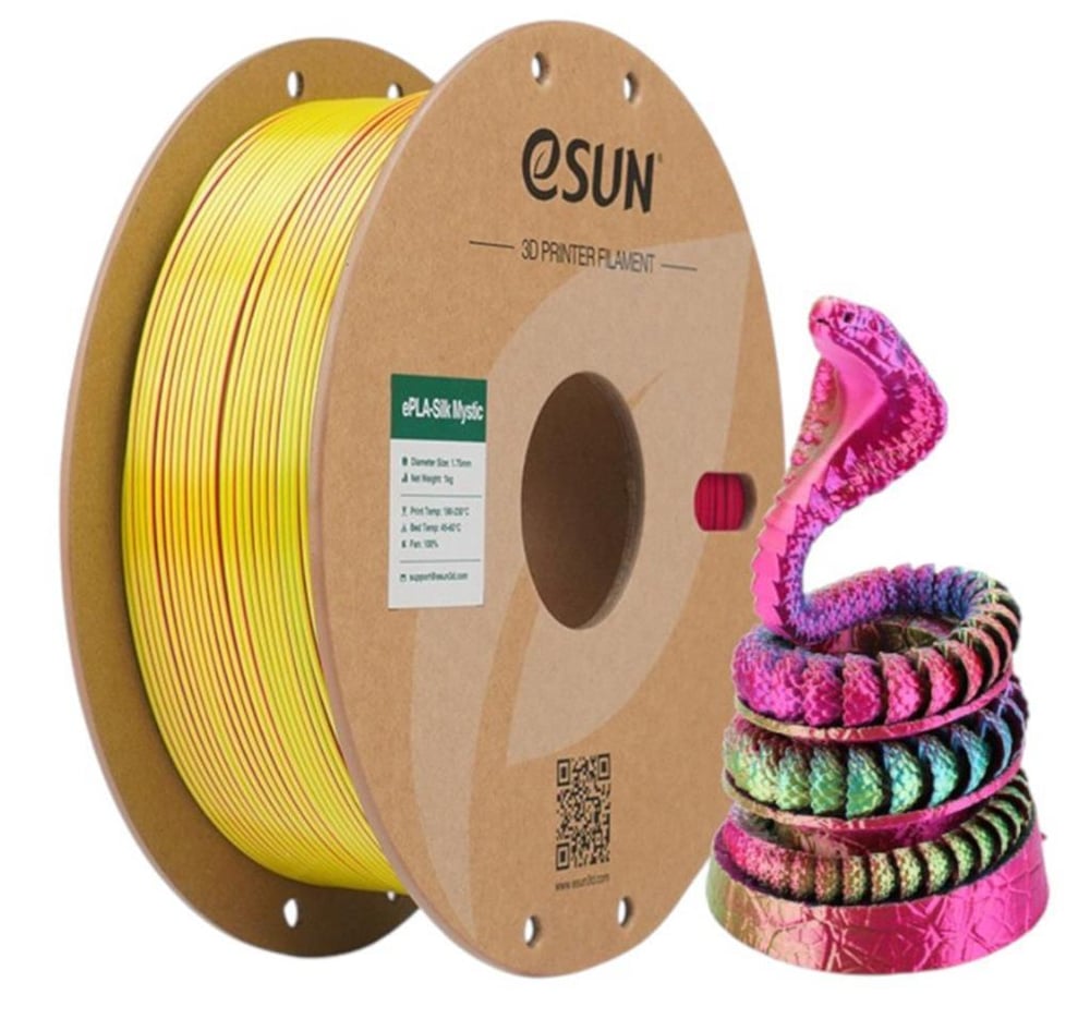 Esun PLA-Silk Mystic Filament Kırmızı-Sarı-Mavi 1.75mm 1000gr