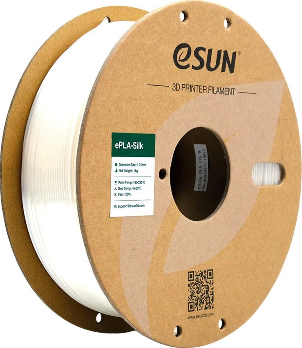 Esun Silk Pla+ Filament Beyaz 1.75mm 1000gr