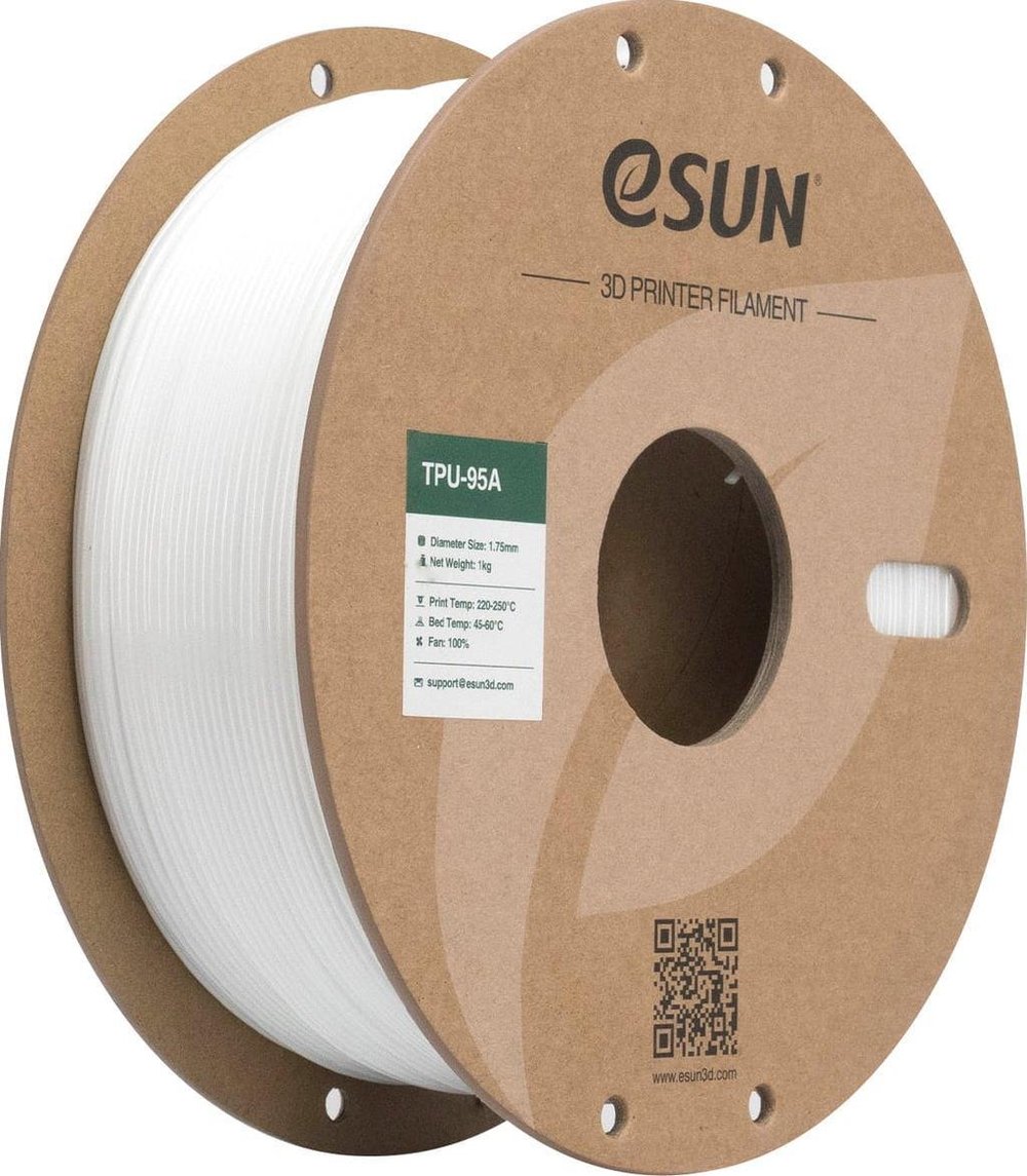 Esun TPU 95A Filament Beyaz 1.75mm 1000gr