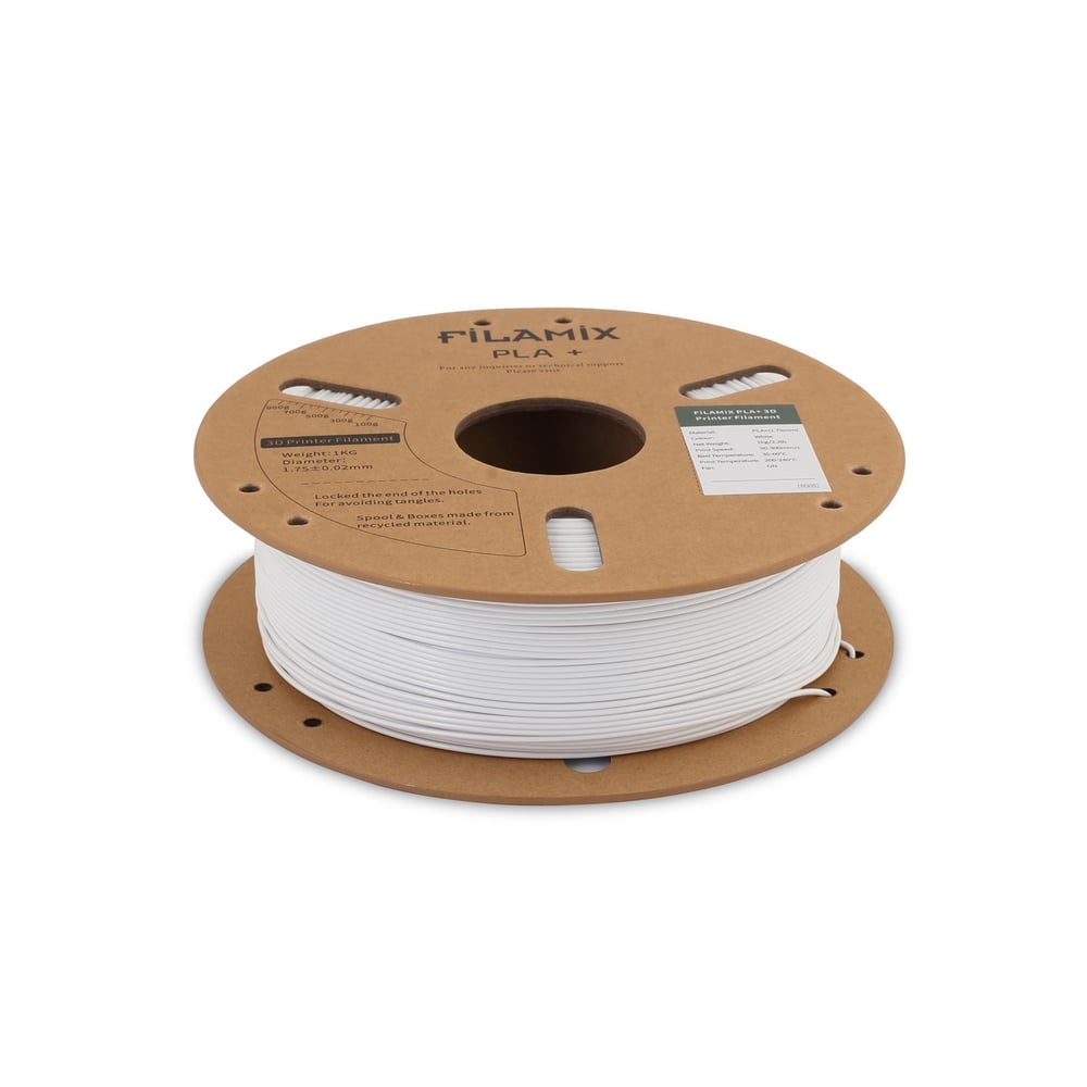 Filamix PLA+ Filament 1.75mm 1Kg (300mm/s)Beyaz