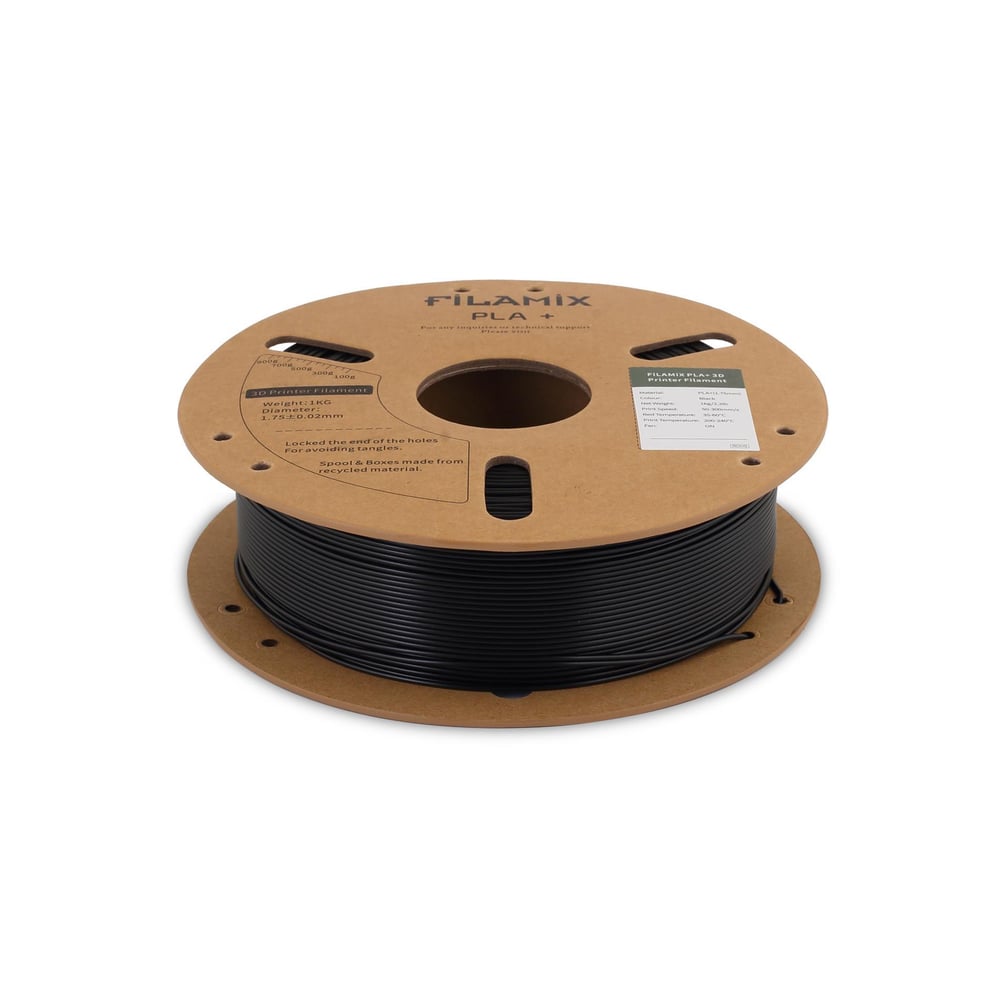 Filamix PLA+ Filament 1.75mm 1Kg (300mm/s)Siyah