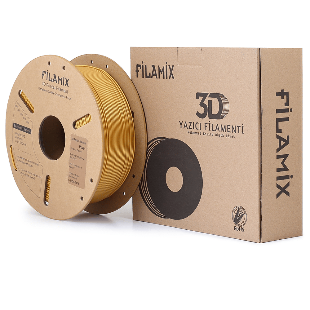 Filamix PLA Plus(PLA+)Filament 1.75mm 1Kg-Altın