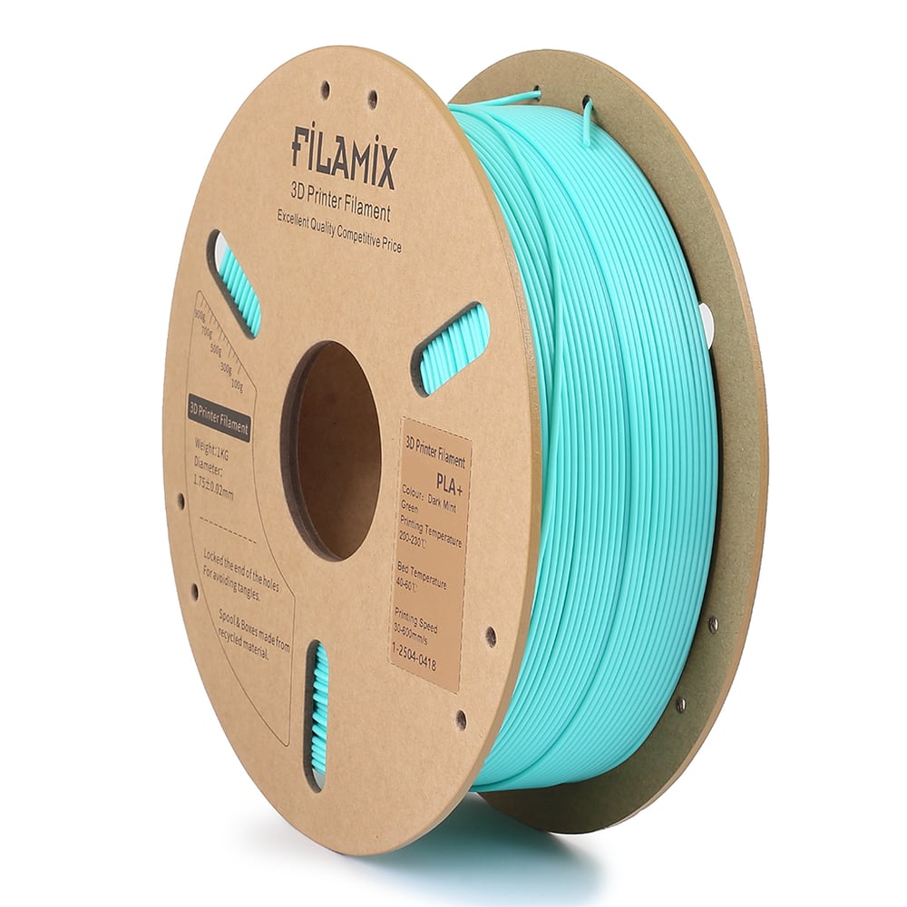 Filamix PLA Plus(PLA+)Filament 1.75mm 1Kg-Koyu Nane Yeşil