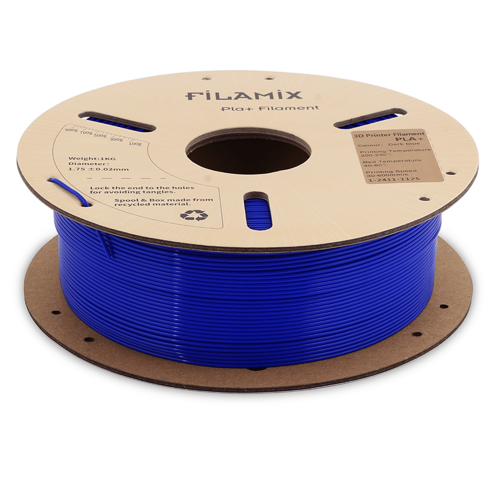 Filamix PLA Plus(PLA+)Filament 1.75mm 1Kg-Koyu Mavi