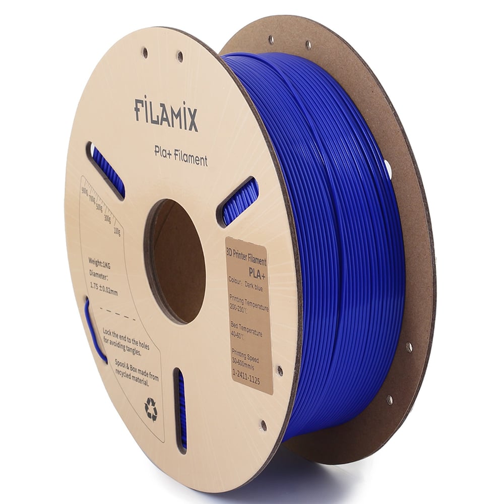 Filamix PLA Plus(PLA+)Filament 1.75mm 1Kg-Koyu Mavi