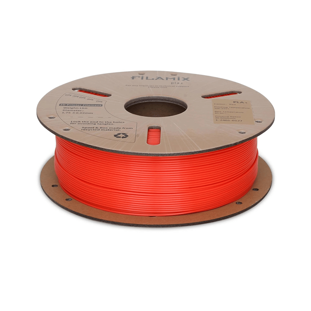 Filamix PLA Plus(PLA+)Filament 1.75mm 1Kg-Kırmızı