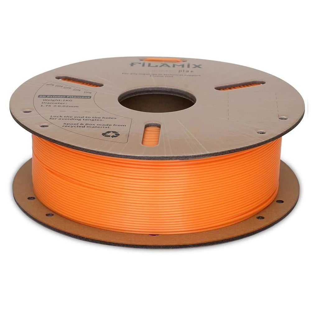 Filamix PLA Plus(PLA+)Filament 1.75mm 1Kg-Turuncu