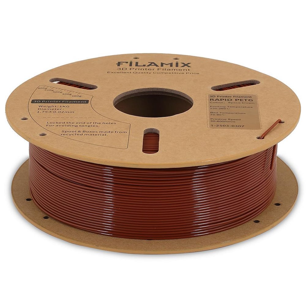 Filamix Rapid Petg Filament 1.75mm 1Kg Uzay Kahverengi