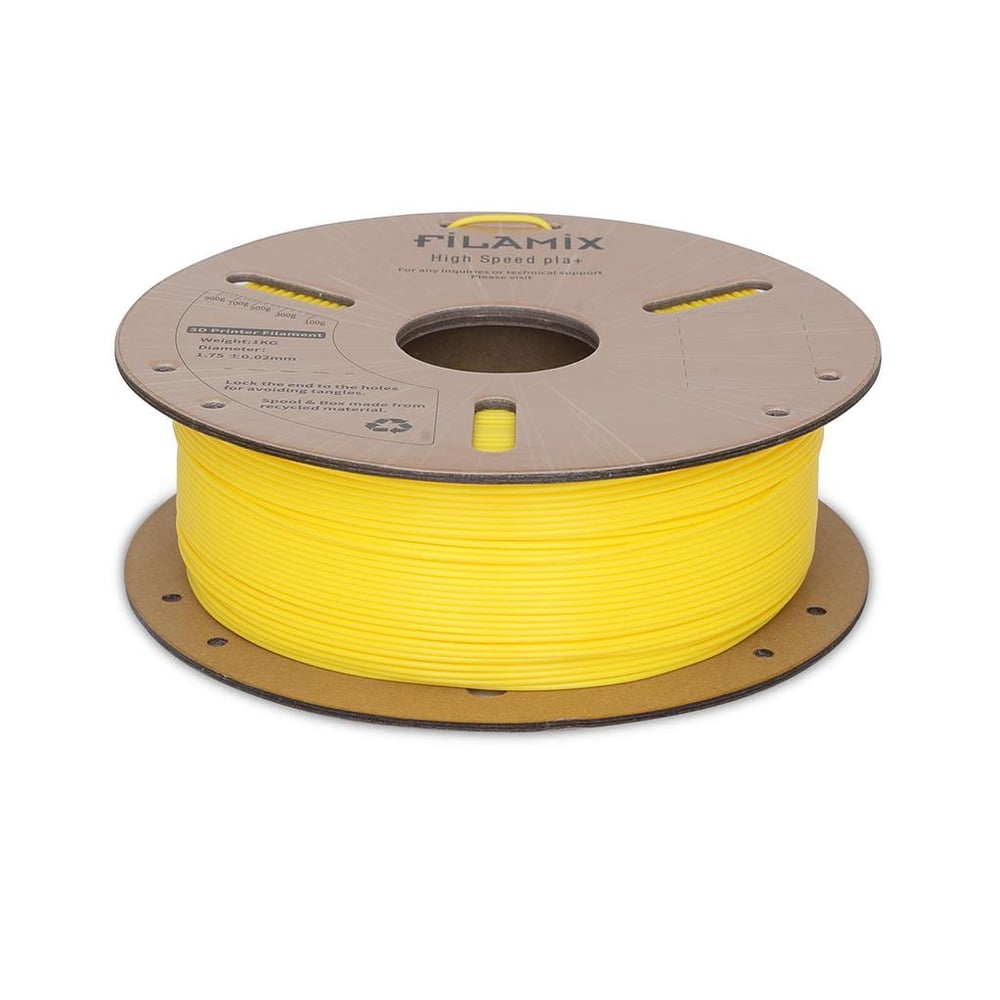 Filamix Yüksek Hızlı Hyper PLA+ Filament 1.75mm 1Kg-Sarı