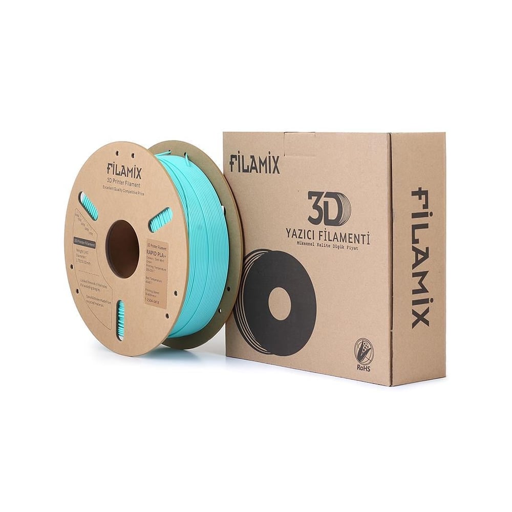 Filamix Yüksek Hızlı Hyper PLA+ Filament 1.75mm 1Kg-Koyu Nane Yeşil
