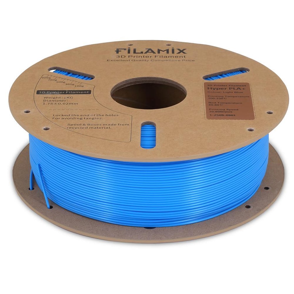 Filamix Yüksek Hızlı Hyper PLA+ Filament 1.75mm 1Kg-Açık Mavi