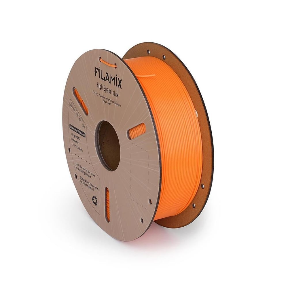 Filamix Yüksek Hızlı Hyper PLA+ Filament 1.75mm 1Kg-Turuncu