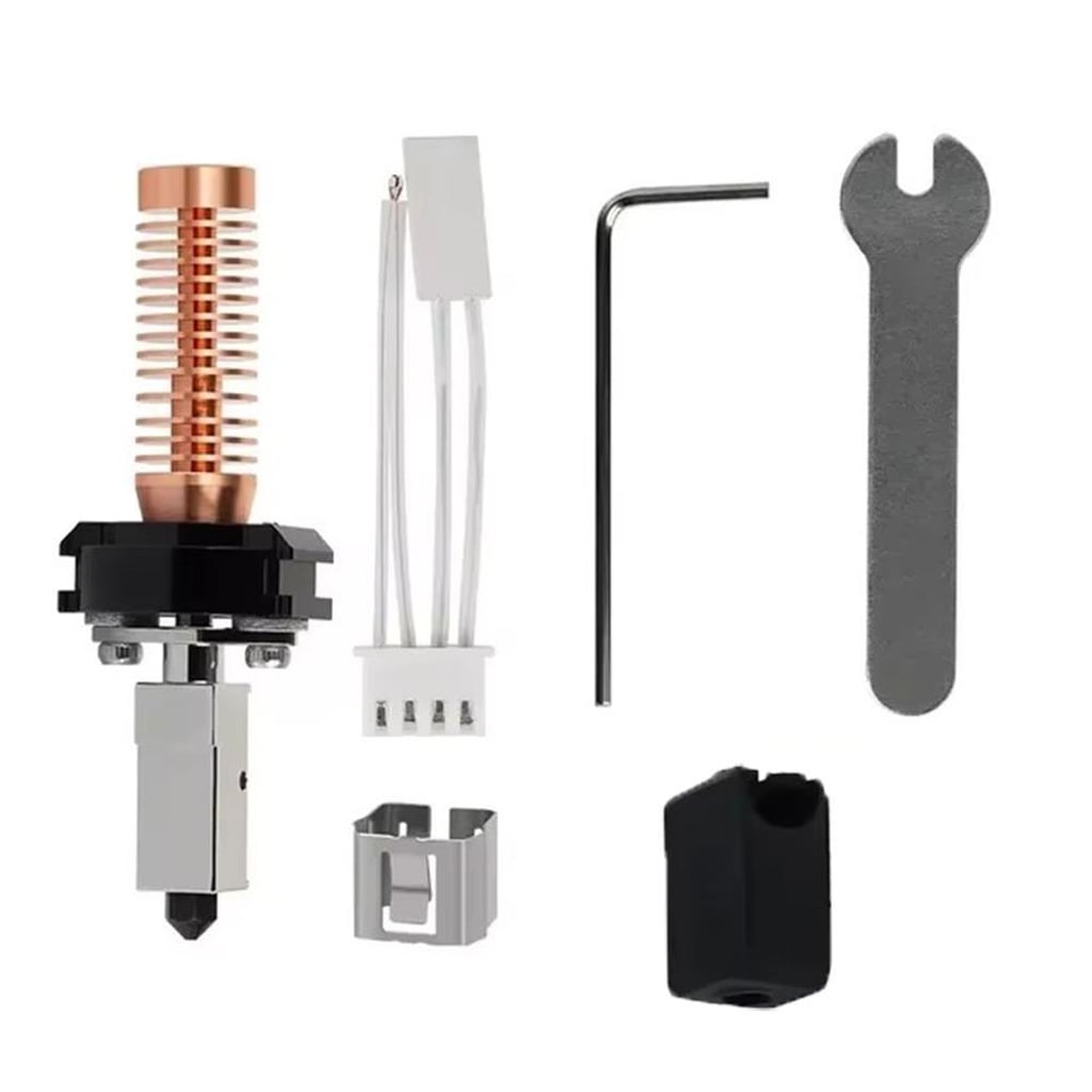 Flashforge 5M-5M Pro Yükseltilmiş Hotend Dairesel Bakır Gövde-Sertleştirilmiş Nozzle-0.4mm