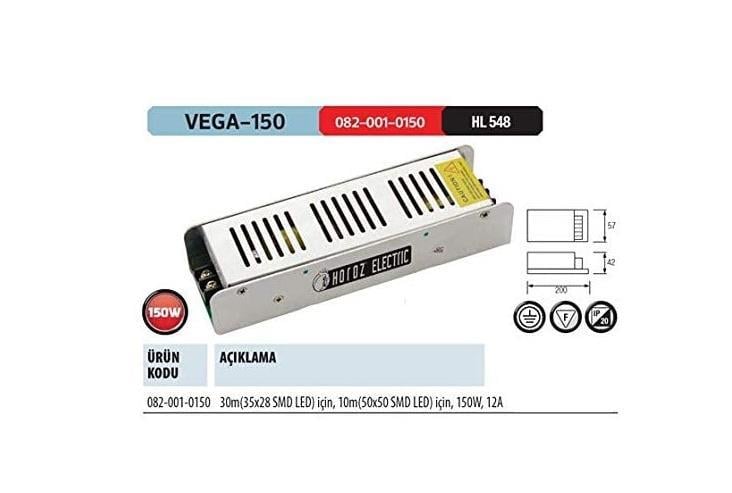 Horoz 12v 12A Güç Kaynağı