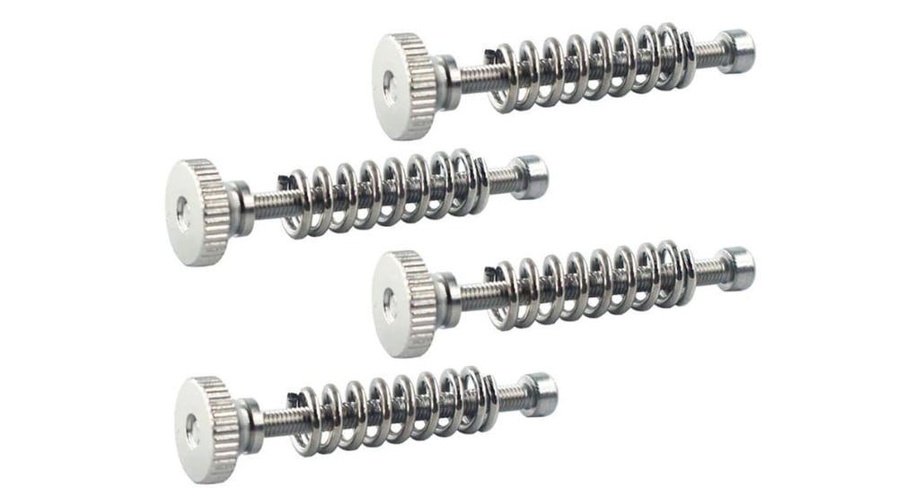 Isıtıcı Tabla Kalibrasyon Yay Seti M3 20 mm Gri Renk(4 Lü Set)