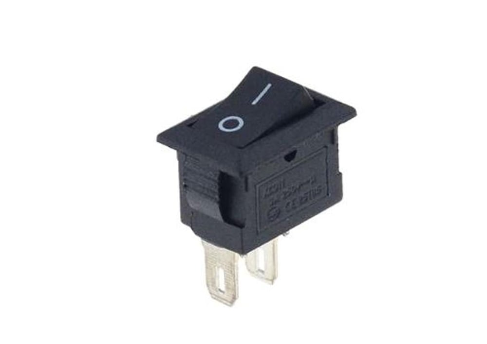 KCD11 On Off Işıksız Mini Anahtar Siyah(2 Pinli)