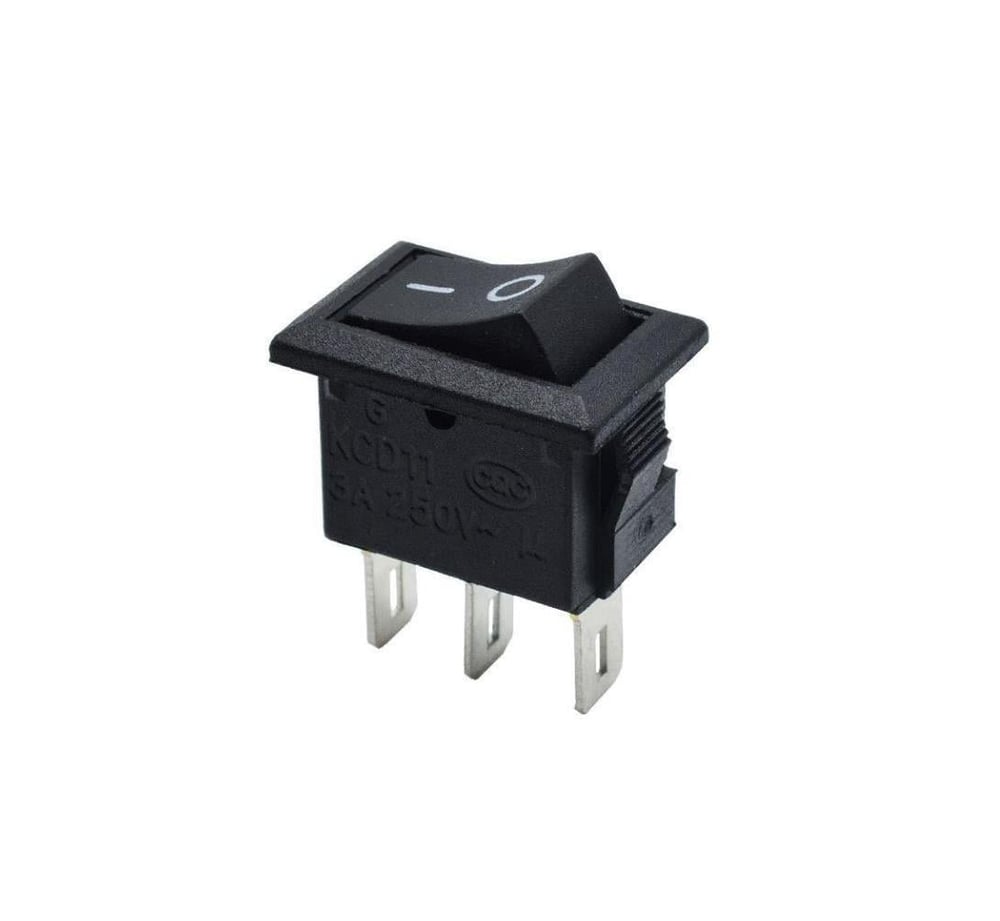 KCD11 OnOff Işıksız Mini Anahtar Siyah(3Pinli)