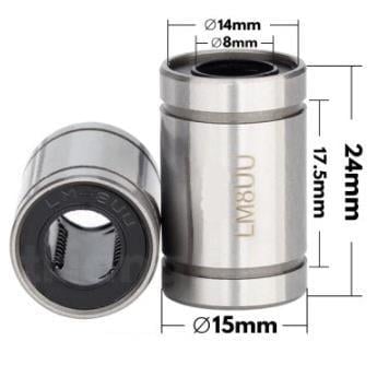 Lm8uu Lineer Rulman