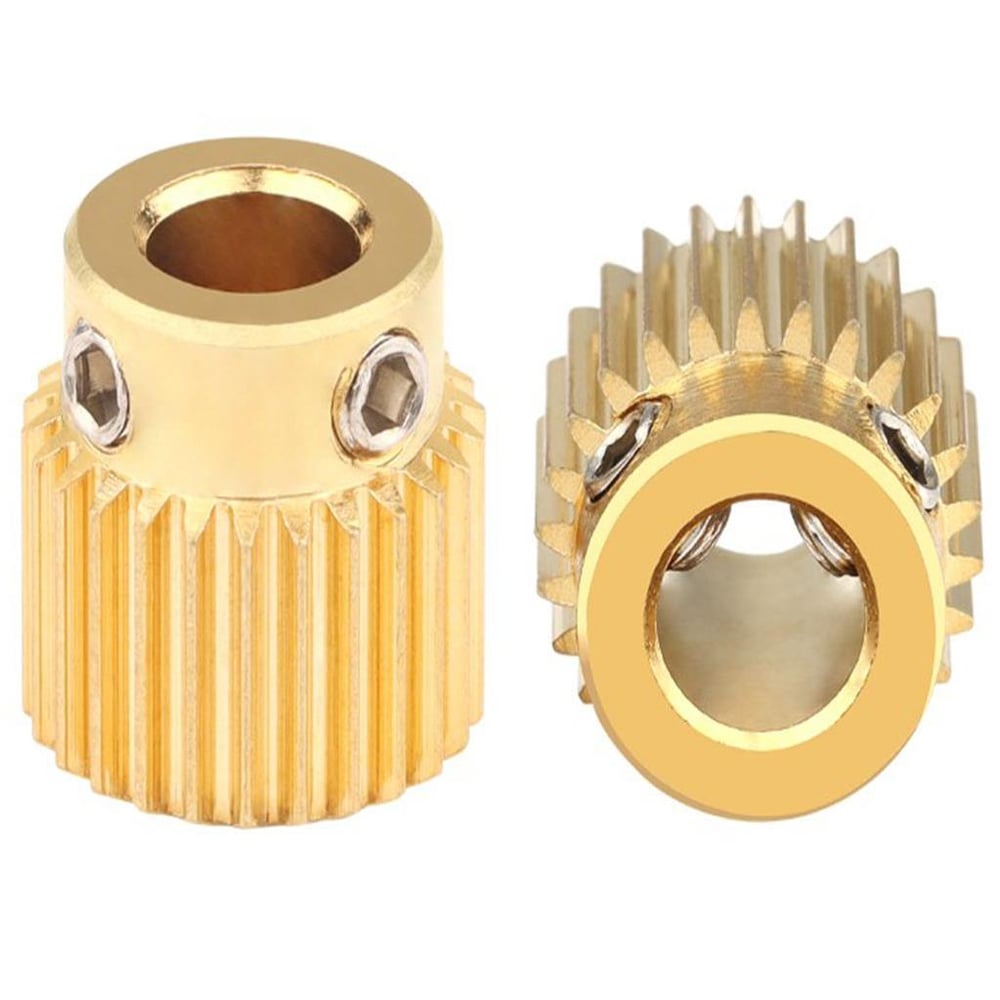 MK8 Extruder Dişlisi 26 Diş-5mm Pirinç(Creality Ender 3 ProV2 Uyumlu)