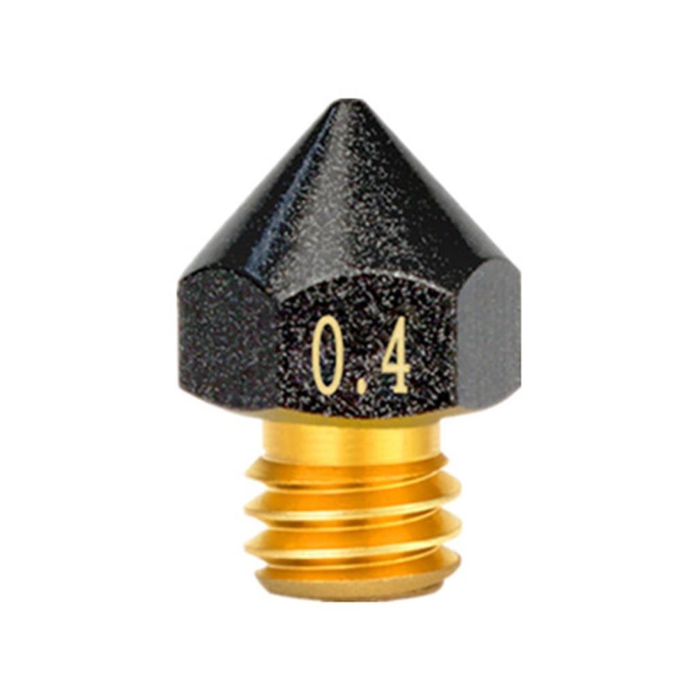 Mk8 Teflon Kaplı Pirinç Nozzle Creality Ender 3 Pro-V2-Cr10 Uyumlu(0.4mm)-Büyük Başlı