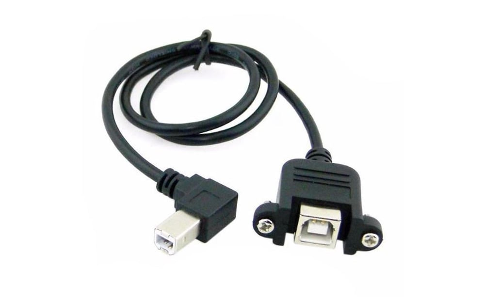 Panel Montajlı USB A Uzatma Kablosu-90°-30cm