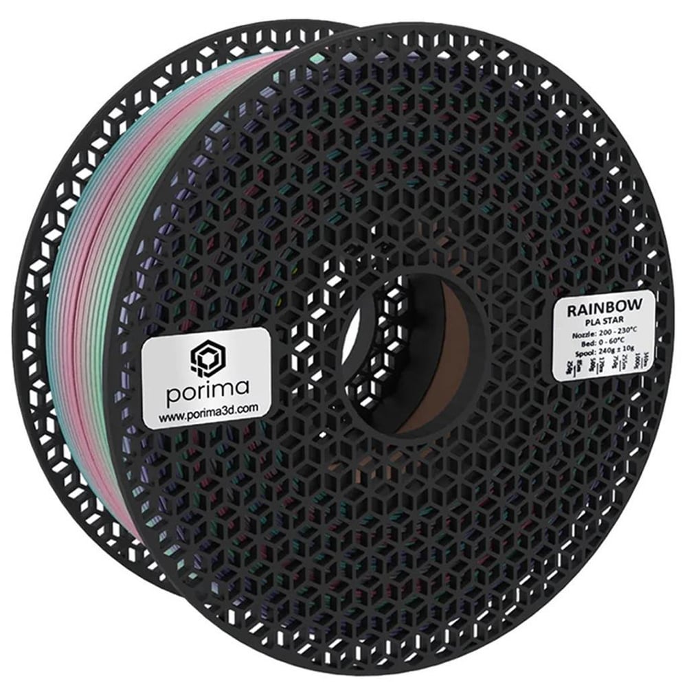 Porima PLA 1.75mm Star Rainbow Filament 1Kg