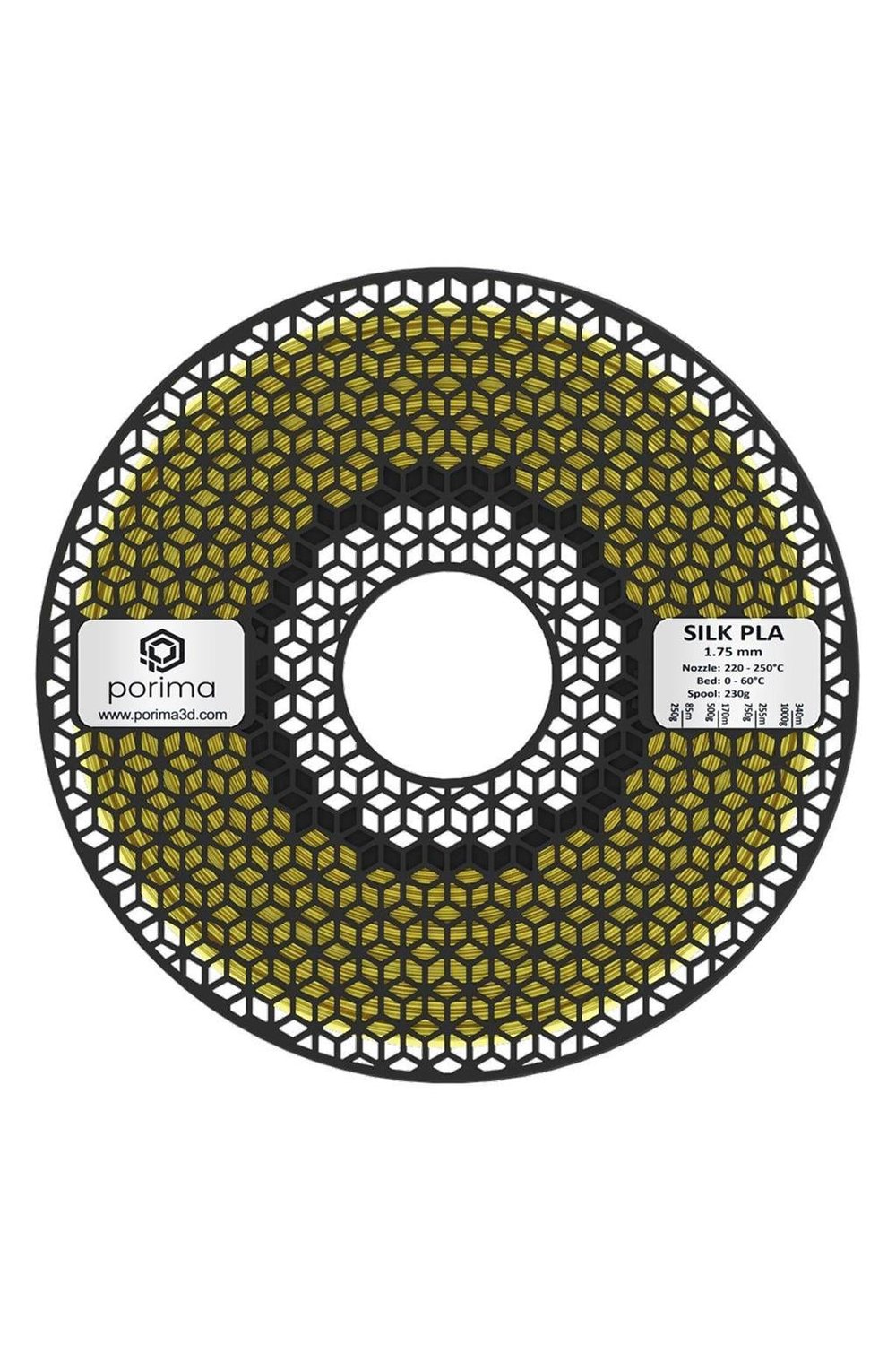 Porima Silk PLA 1.75mm Altın Filament 1Kg