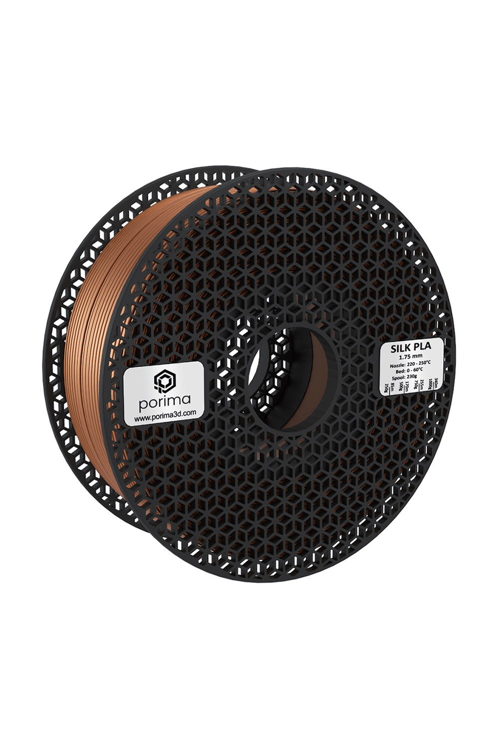 Porima Silk PLA 1.75mm Bakır Filament 1Kg