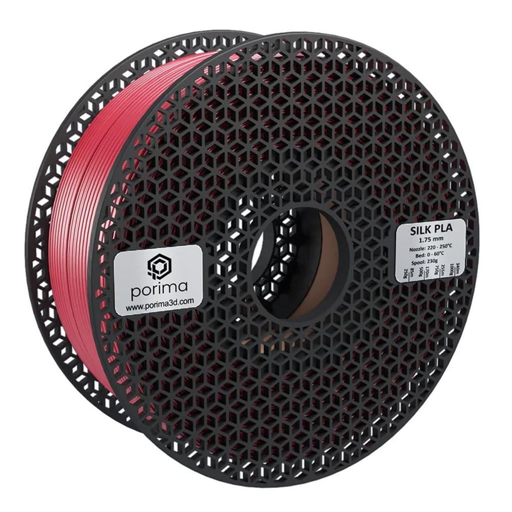 Porima Silk PLA 1.75mm Kırmızı Filament 1Kg