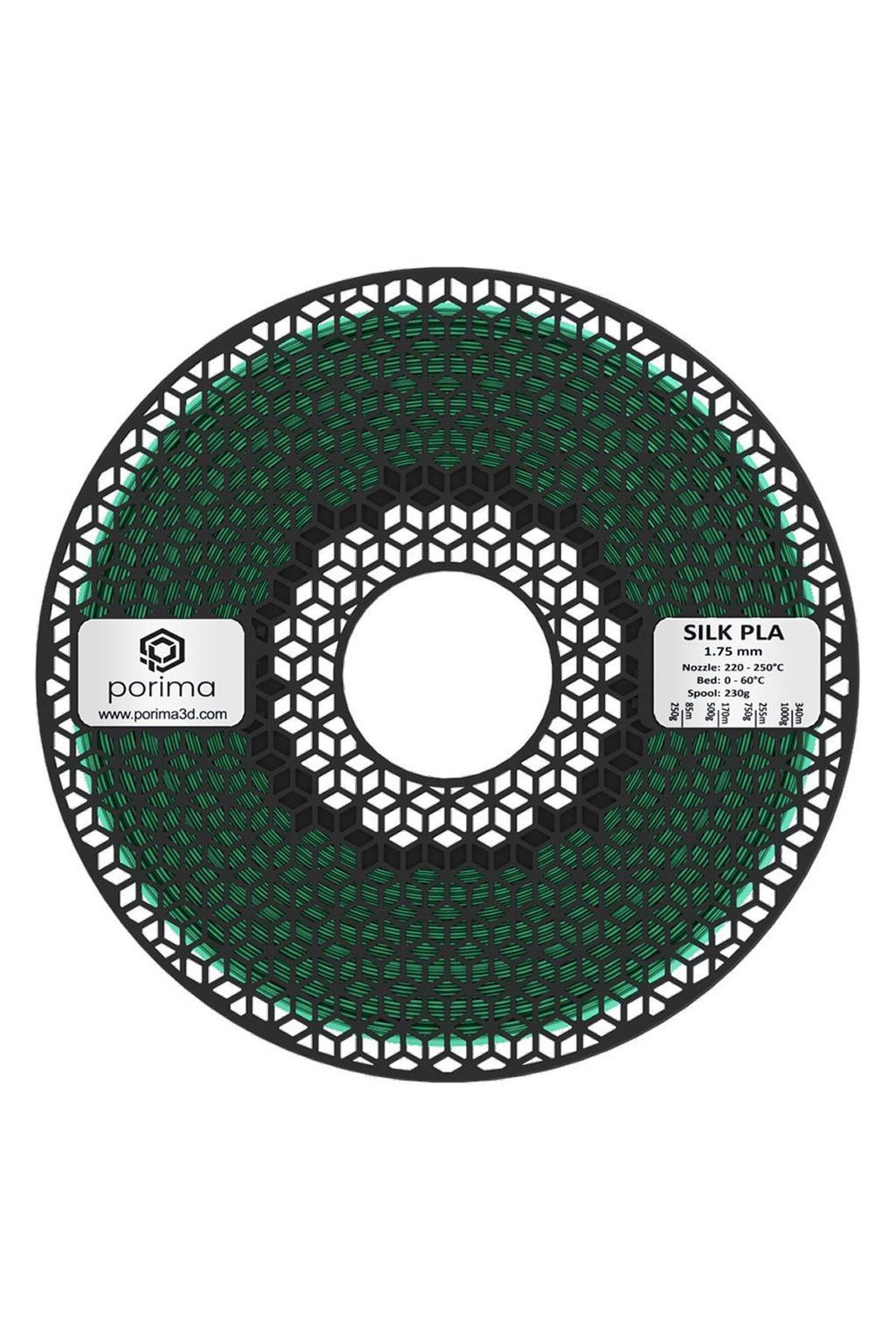 Porima Silk PLA 1.75mm Yeşil Filament 1Kg