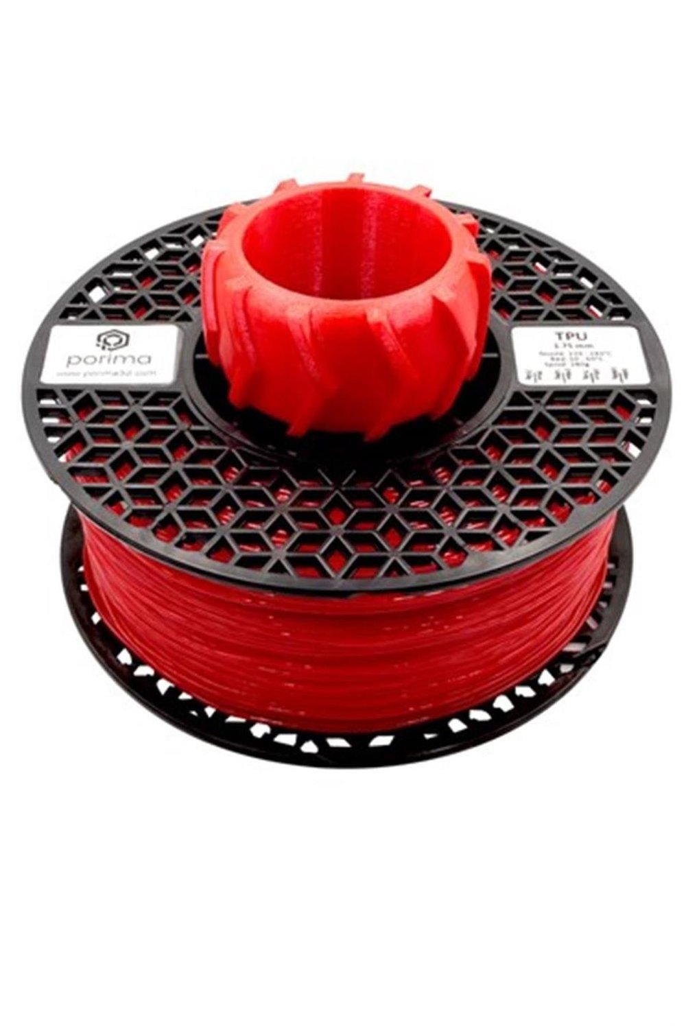 Porima TPU Flex 98A 1.75mm Kırmızı RAL3020 Filament 1 Kg