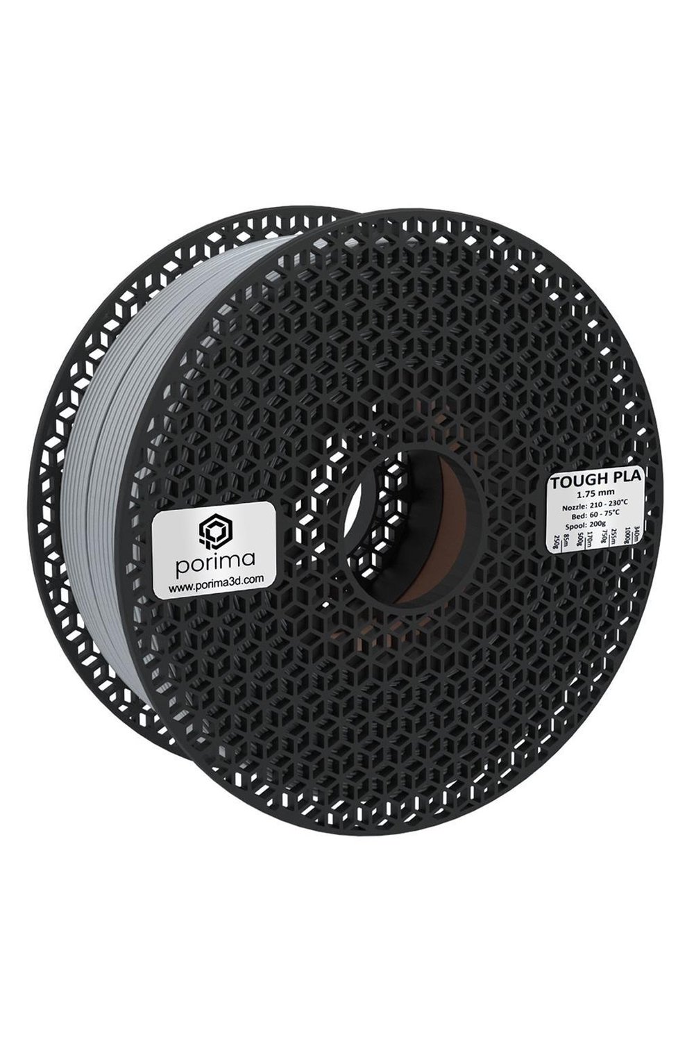 Porima Tough PLA Filament Gümüş RAL7046 1.75mm 1kg