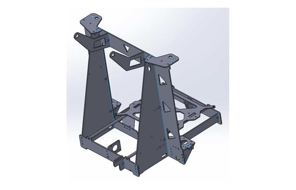 Prusa İ3 Yarı Metal  Şase