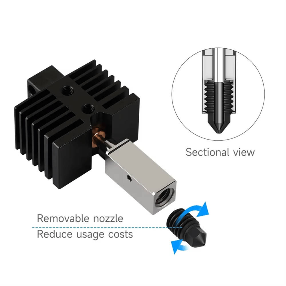 Qidi Tech X Plus 3-X Max 3-X Smart Yükseltilmiş Hotend Kiti