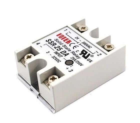 SSR-25DA (25A) Solid State Röle (Geliştirme Kartlarıyla Uyumlu)