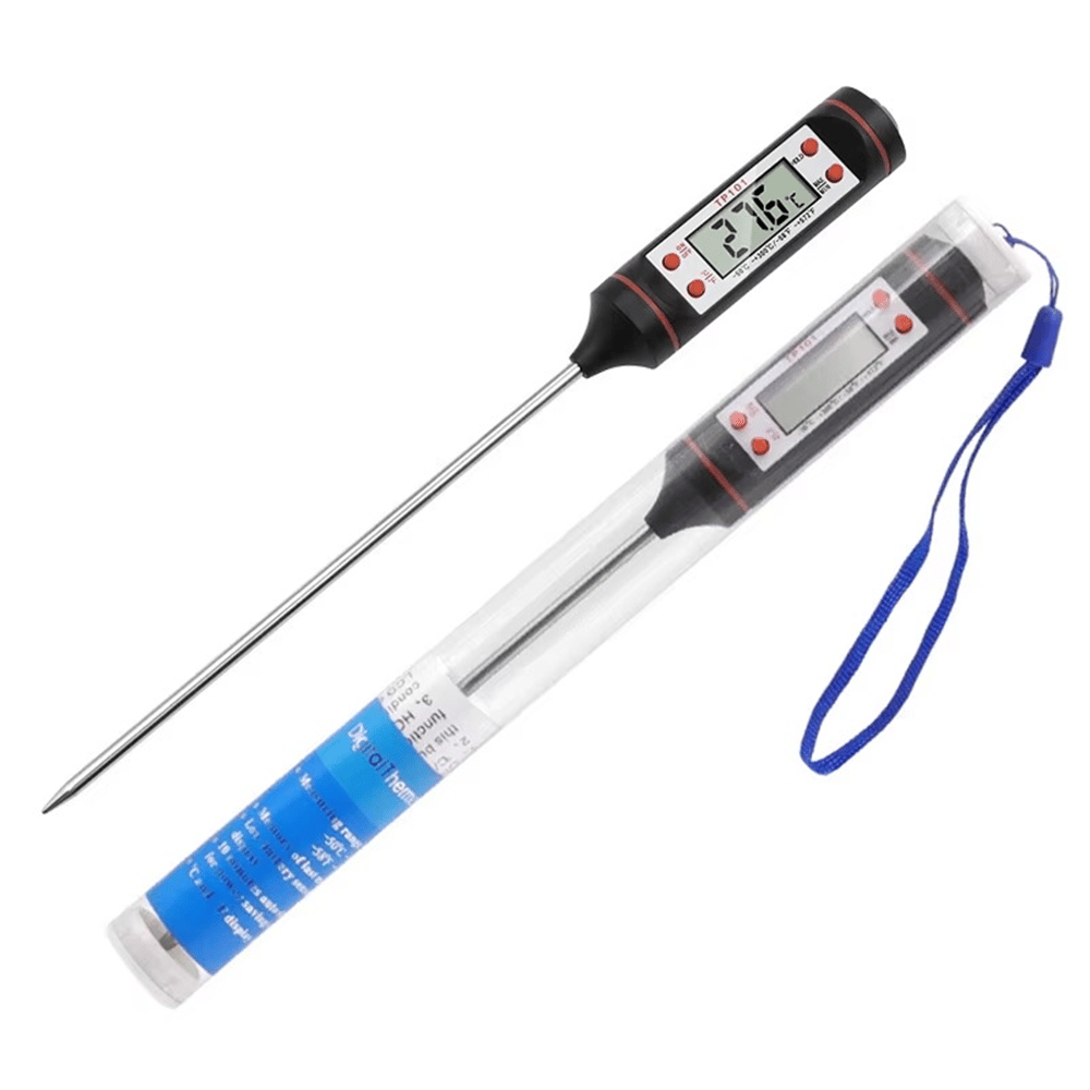 TP101 Gıda Termometresi-Elektronik Sıvı Sıcaklık Kalemi-Siyah