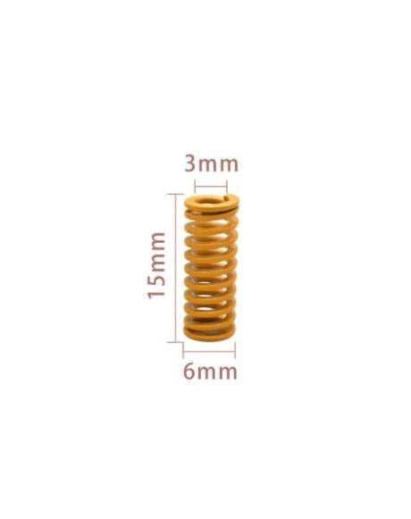 Tabla Yayı İç Çap 3mm Boy 15mm(4 Adet Sarı)