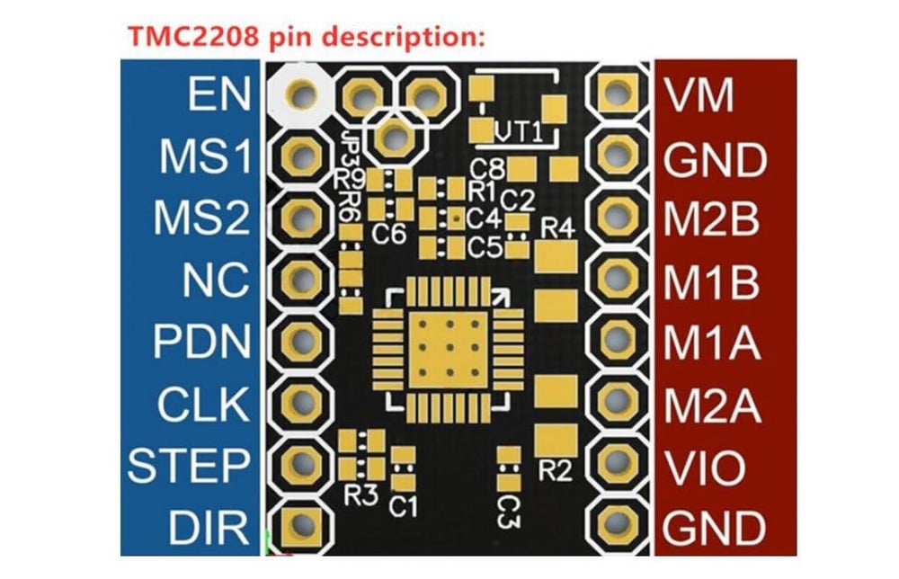 Tmc2208 V1.2 Step Motor Sürücü Modülü