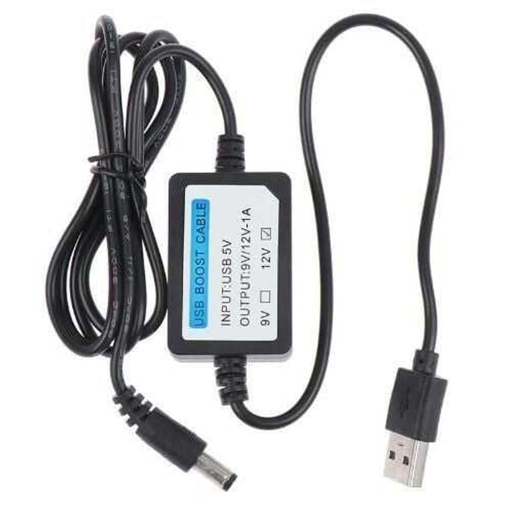USB 5V-12V 1A Voltaj Yükseltici Booster 1 Metre Adaptör Soketli