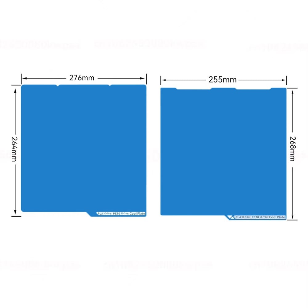 Anycubic Kobra 3 Çift Taraflı Düşük Sıcaklık Soğuk Baskı Yüzeyi-Mavi-255x268mm
