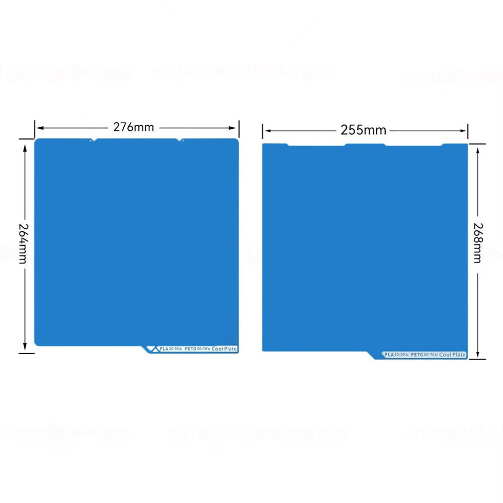 Anycubic Kobra S1 Çift Taraflı Düşük Sıcaklık Soğuk Baskı Yüzeyi-Mavi-264x276mm